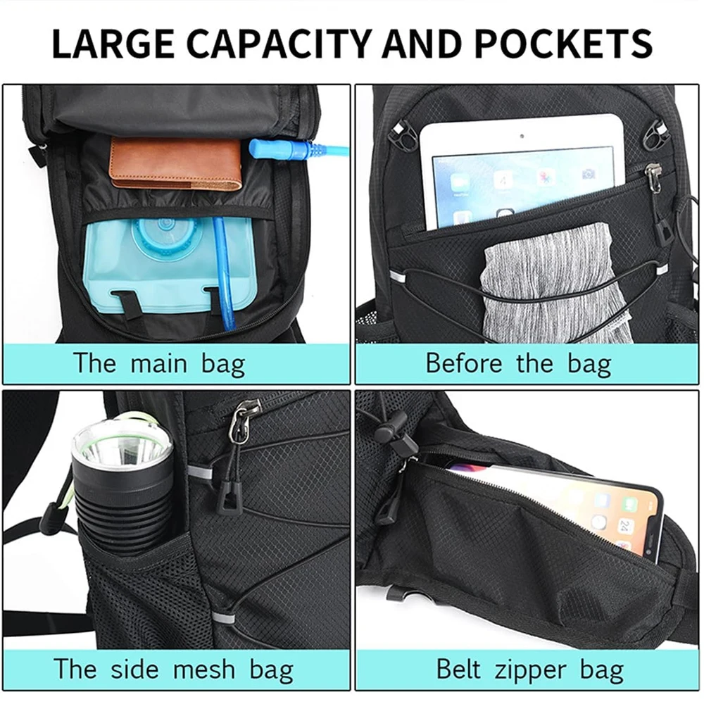 Hydration Backpack 1PCS - Lightweight Water Pack for Running Cycling Hiking, Insulated & Leakproof