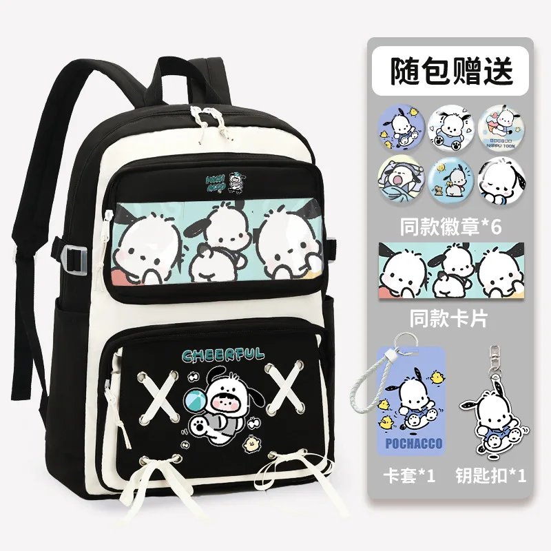 Sanrio New Pacha Dog Student Schoolbag Large Capacity Cute Casual and Lightweight Shoulder Pad Stain-Resistant Backpack