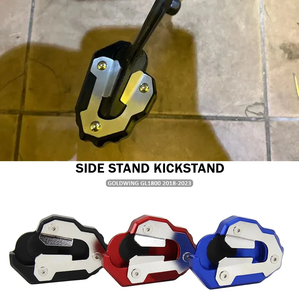 

NEW Motorcycle Kickstand Foot Side Stand Extension Pad Support Plate For HONDA GL1800 Goldwing 1800 GL 1800 F6B 2018-2023