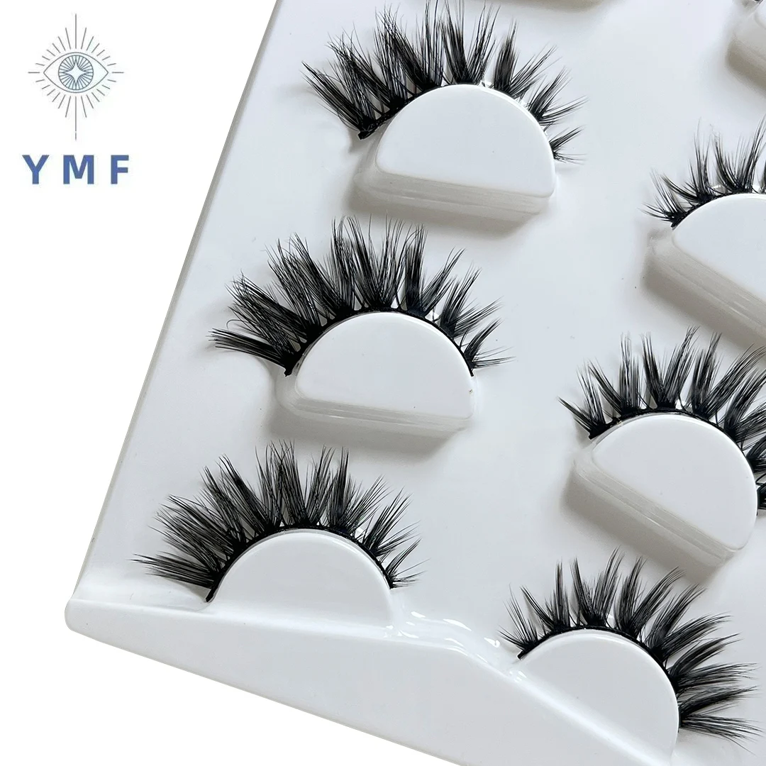 YMF New 4 Pairs Natural False Eyelashes Makeup 5d  Extension  Eyelashes for Beauty 5D-037