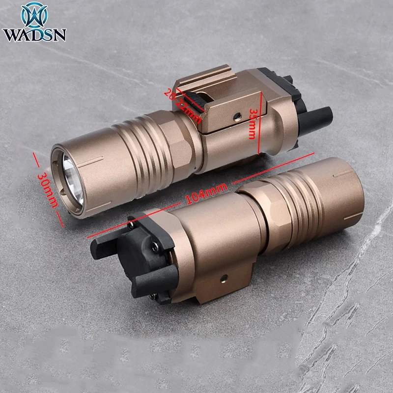 WADSN PL350-PLHv2 Scout Light 1000lumen Metal Tactical Flashlight Hunting LED Lamp Pistol Scout light For Gl oc17 Gun 20mm Rail