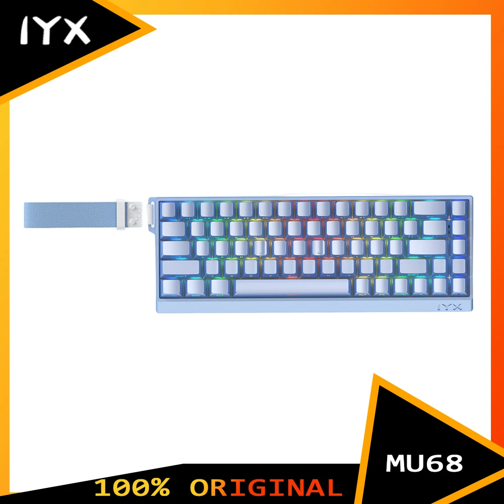 Iyx MU68Pro Ultra Magnetic Switch Keyboard Wired 8k Aluminium Alloy Customed Rt0.01mm Mechanical Keyboard Pc Accessories Gifts