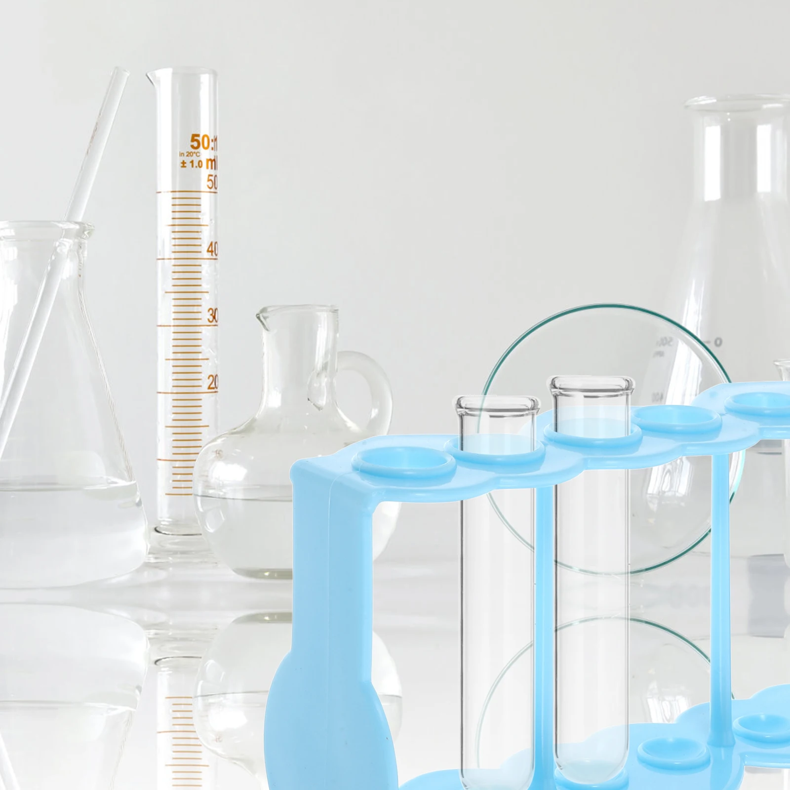 Plastic Test Tube Rack Laboratory Racks Fixed Holders Slots Stand Sample Container