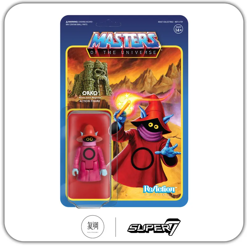 Super7 Motu He-Man Reaction Figure Retro Carded Collectible Action Toy In Stock For Fans Desktop Hobby Display Decoration Gift