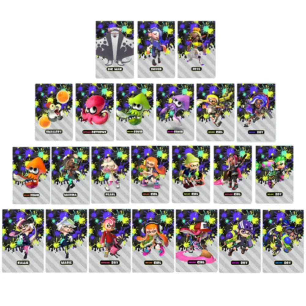 Splatoon Card Splatoon 3 carte NS Switch Gioco Splatoon 3 Card NFC Card Splatoon Scheda di collegamento universale