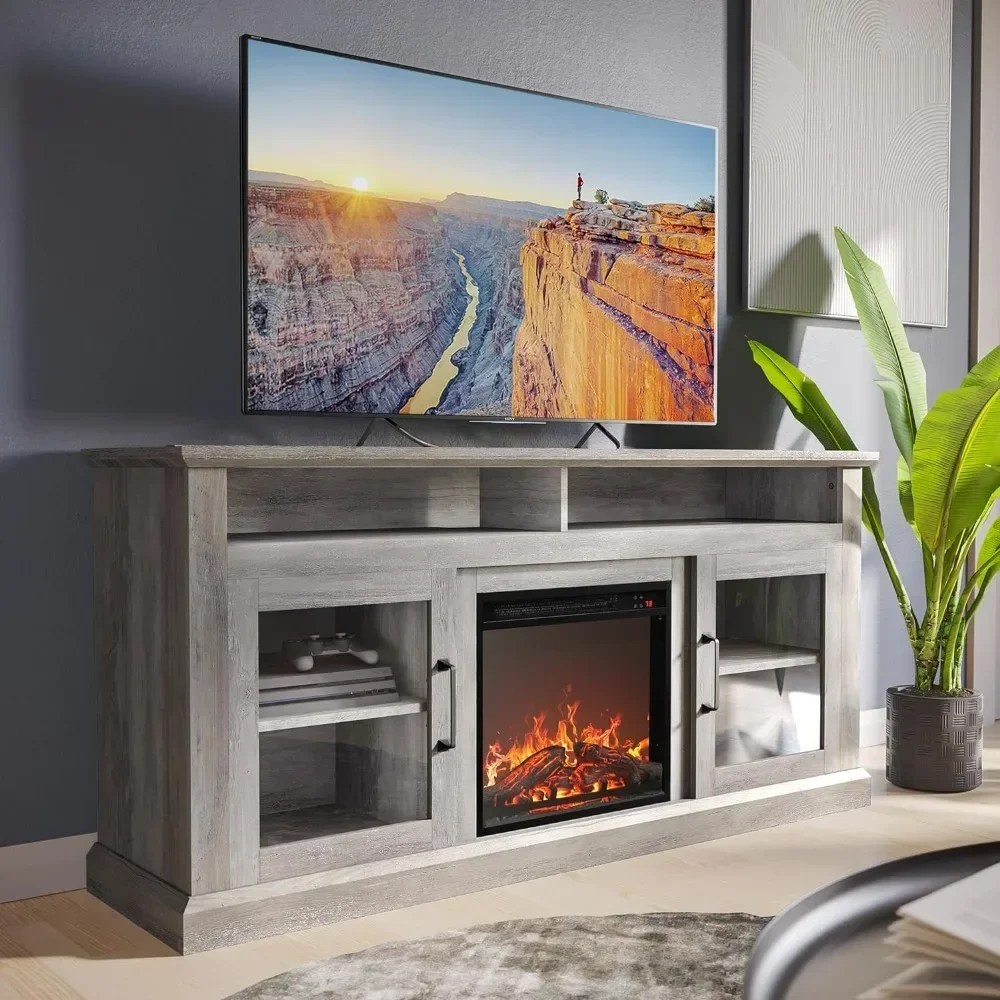 Modern 60 Inch Traditional TV Stand &  /W 18