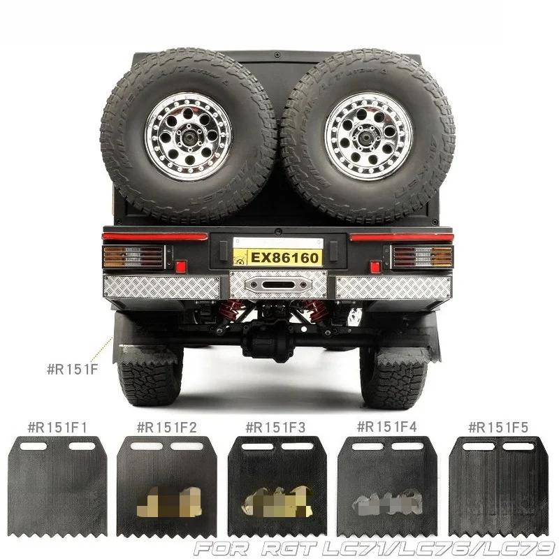 RC car Crawler Upgrade Parts Mud Flap Guard For RGT LC71/76/79 1/10 Off-road Vehicle Custom Size Accessory Component
