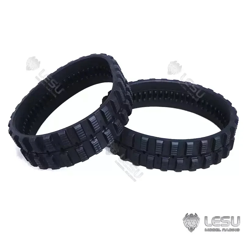 1/14LESU simulation model Engineering crawler small Bobcat loader rubber track strip modified