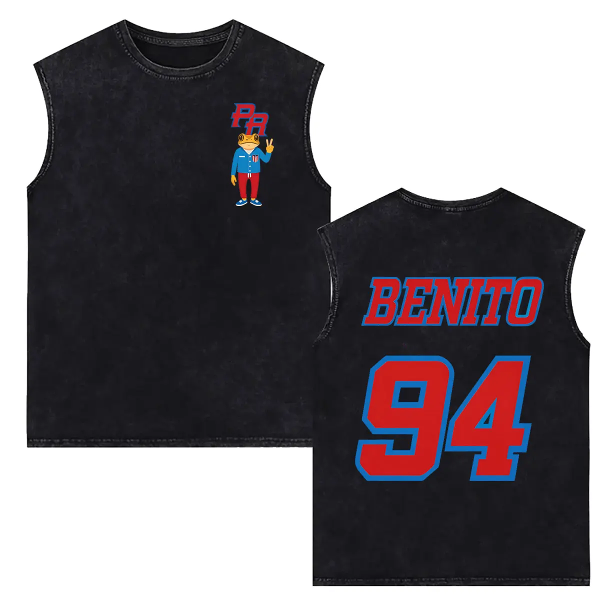 Rapper Bad Bunny Vintage Washed Tank Tops DeBi TiRAR MaS FOToS DTMF World Tour T-shirt Men Women Fashion Hip Hop Sleeveless Vest