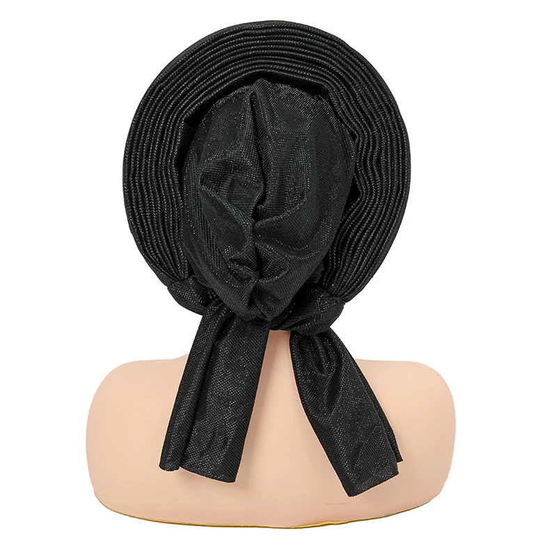 Muslim Hijab Inner Scarf Women Crinkle Undercap New Style Stacking Hat  Solid Color Lightweight Leisure Cap