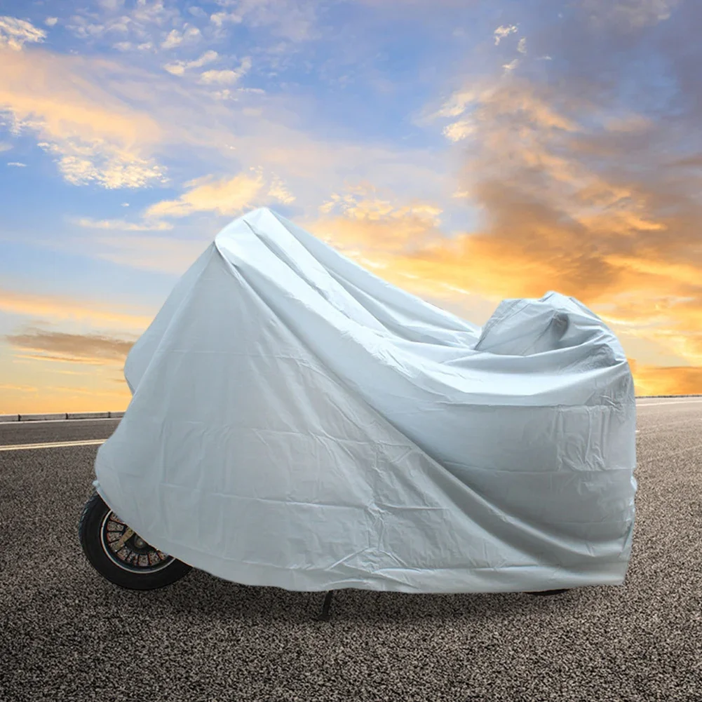 

Защитный чехол S/M/L/XL серебристого цвета, водонепроницаемый, для велосипедов, мотоциклов, электромобилей, уличный чехол для автомобиля