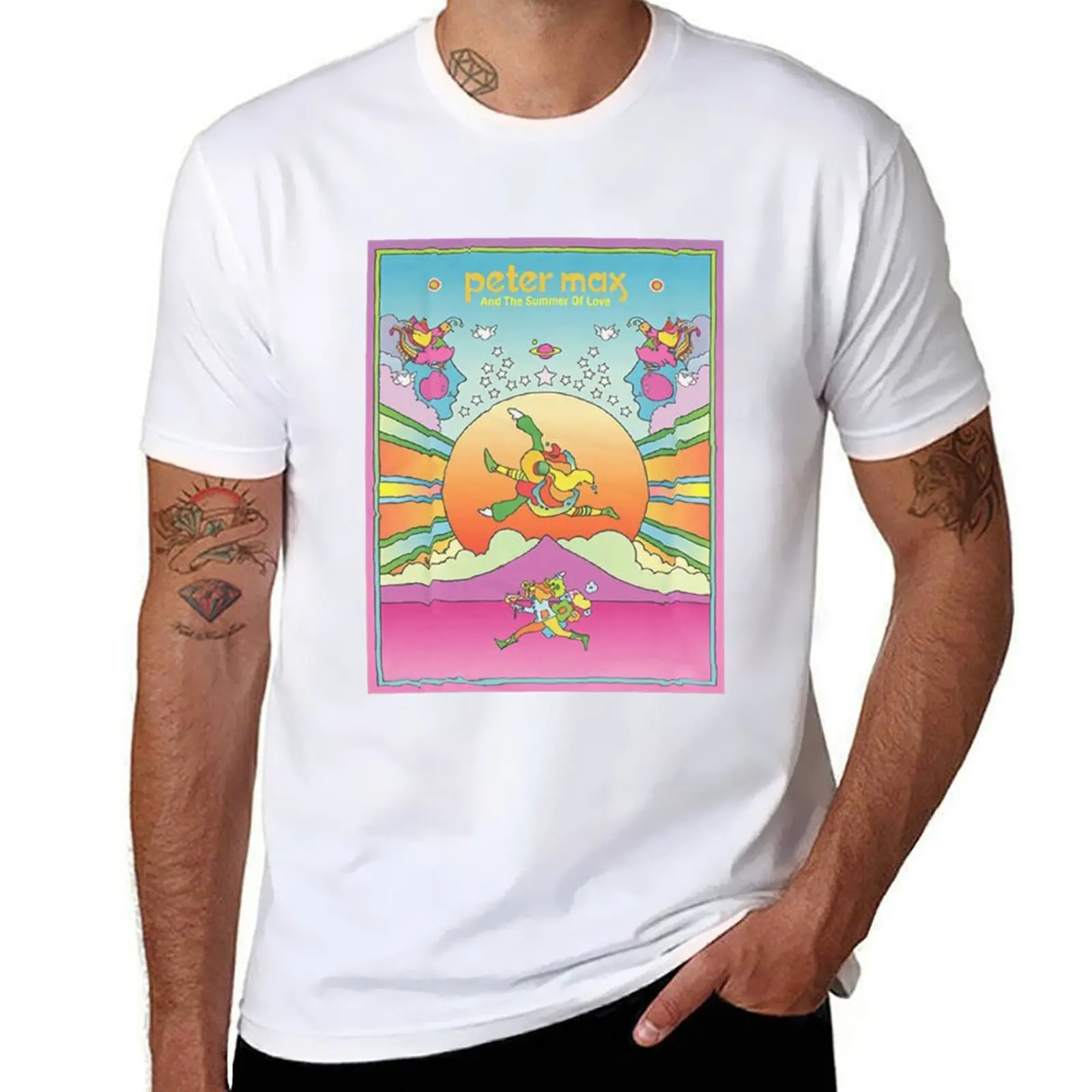 

Wrangler Peter Max Summer T-Shirt t shirts for man cotton soft man t shirt luxury man t shirts for men casual T-shirt