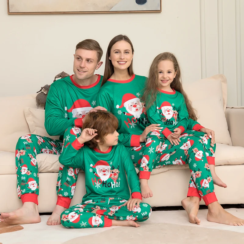 Christmas Family Pajamas Set 2025 Xmas Matching Outfit Adult Kids Women Pyjamas Clothes Mother And Daughter Father Son Sleepwear