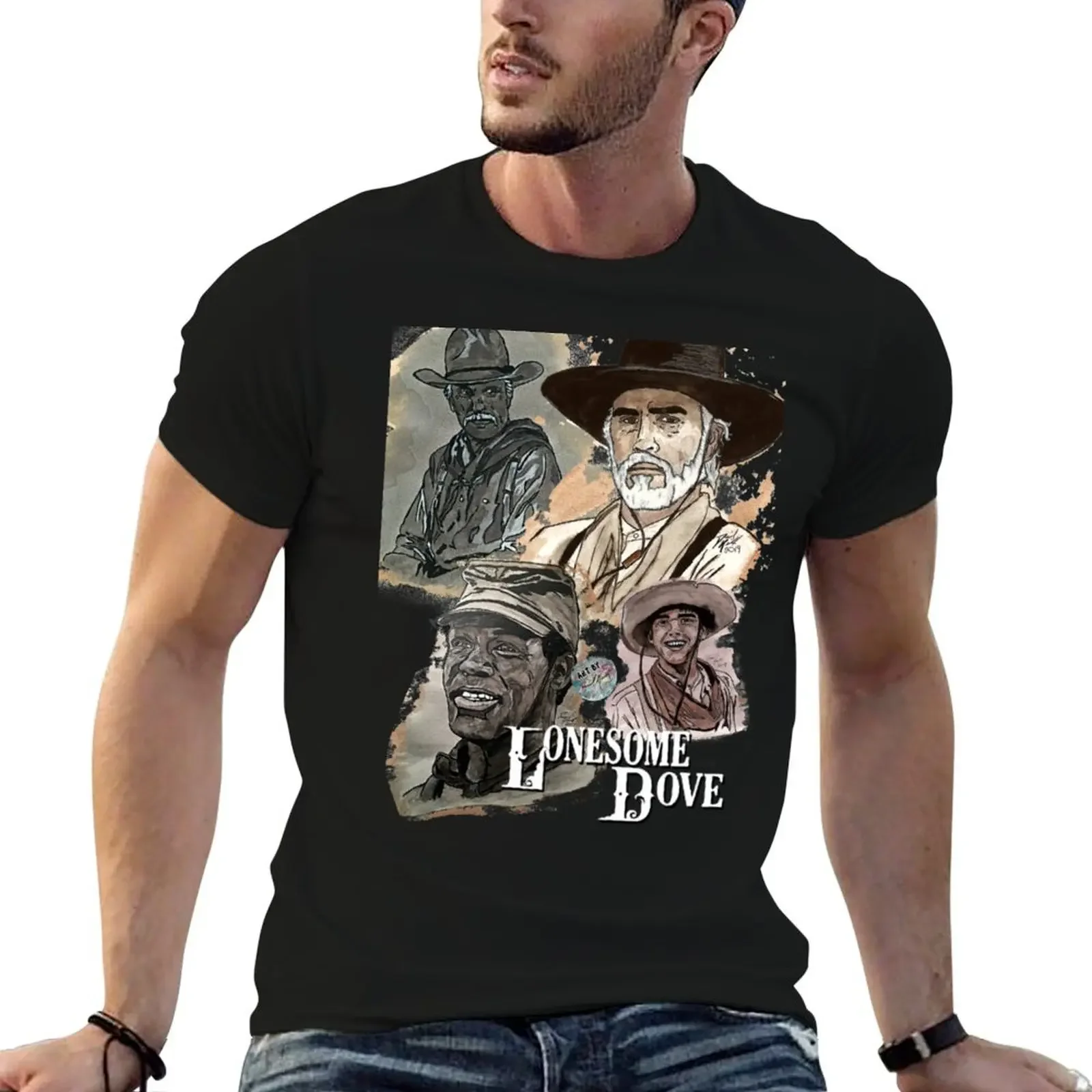 

Lonesome Dove Cast T-Shirt valentines clothes oversized shirts graphic tees mens t shirts top quality