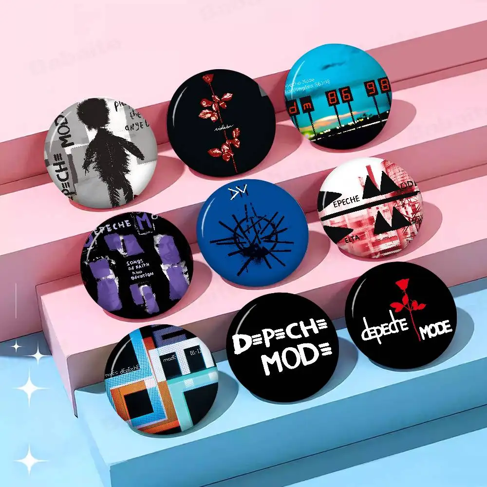 Dark Rock D-Depeche M-Mode Band Brooches Soft Button Pin Funny Silly Gnarpy on A Skateboard Meme Badge Gamer Collection Gifts