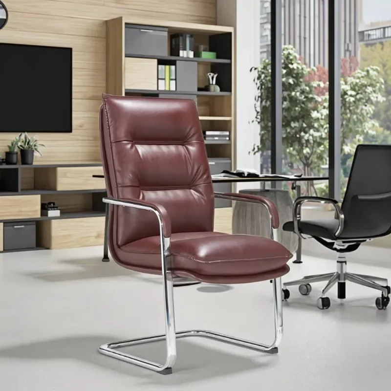 Administrative Ergonomics Traditional Office Leather Chair Conference Guest Chair