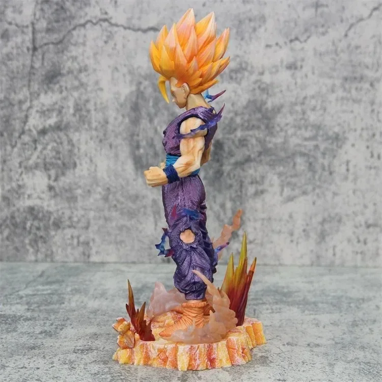 25cm Dragon Ball Z Anime Figure Son Gohan Action Figurine Super Saiyan 2 Cell Game giocattoli per bambini Decoartion Son Goku regalo gratuito