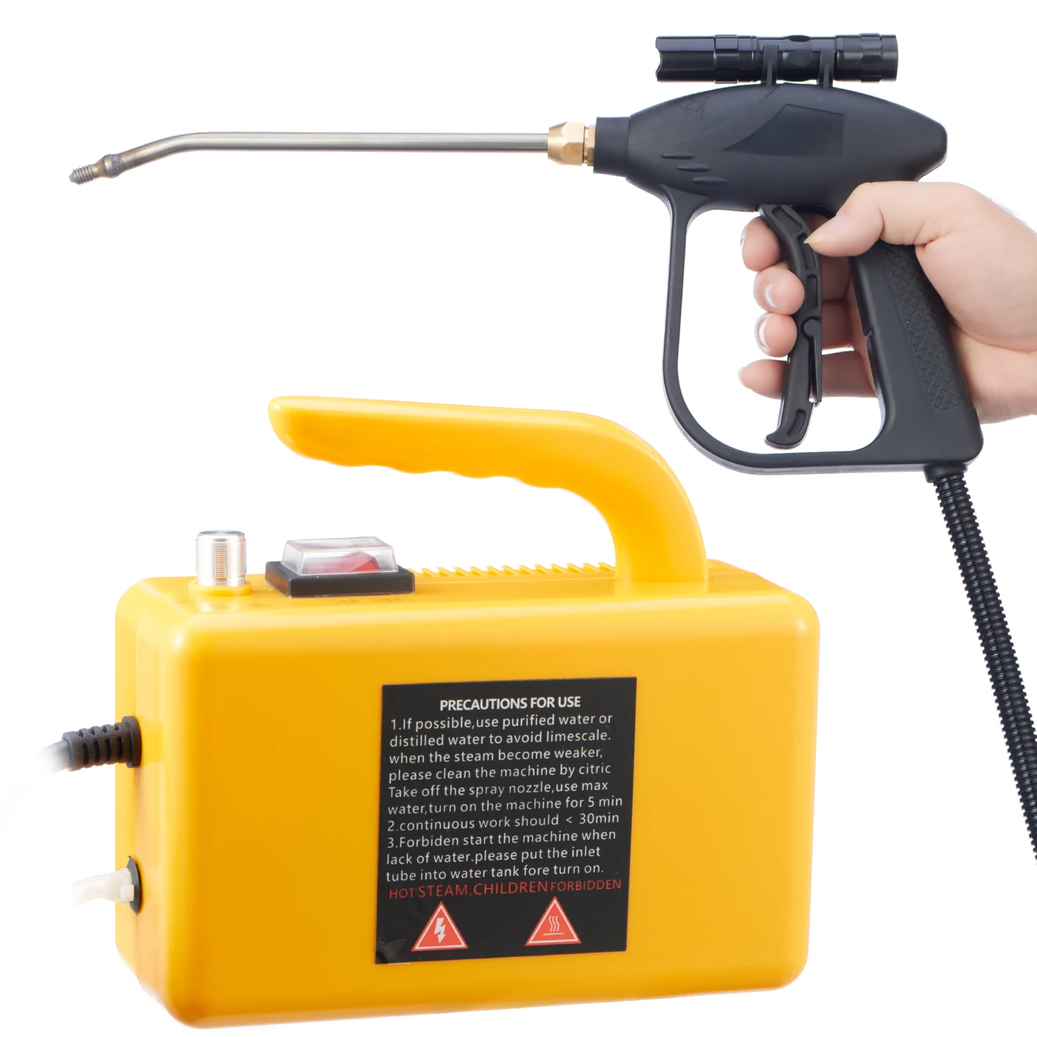 Pulitore a vapore commerciale portatile multiuso diretto in fabbrica CNTECH per motore di auto con condizionatore d'aria