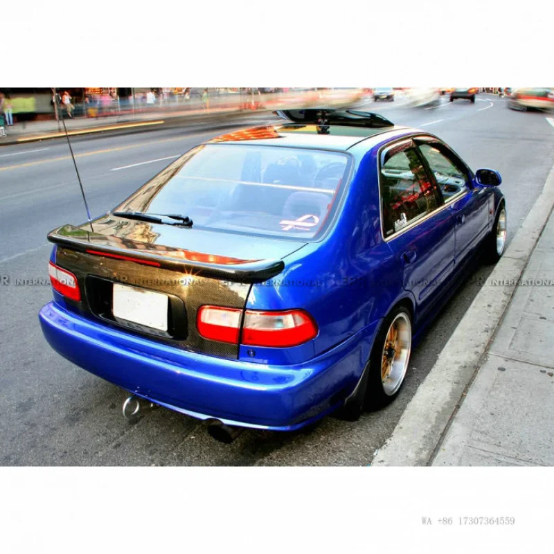Hot 92-95 suitable for Honda Civic EG carbon fiber modification parts, trunk lid, tailgate panel view 4