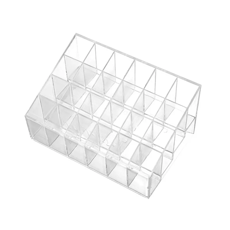 9/24/36/40 Grid Lipstick Acrylic Makeup Organizer Storage Box Lipstick Nail Polish Display Stand Holder Cosmetic Organizer Box