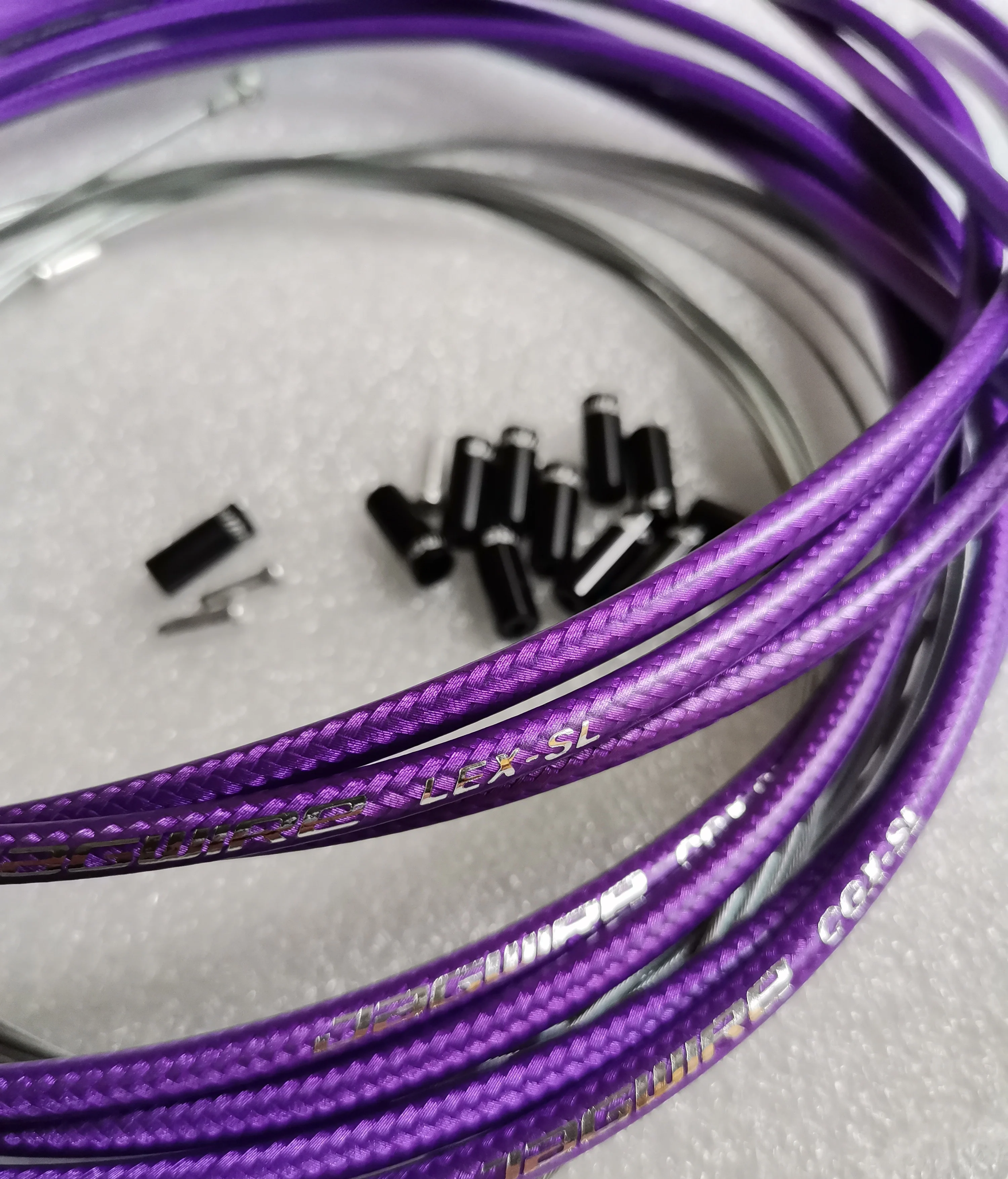 JAGWIRE BRAIDED SL SLICK LUBE HOSE CABLE COMPLETE KIT BRAKE SHIFTER SUIT FOR SHIMANO SRAM PURPLE COLOR