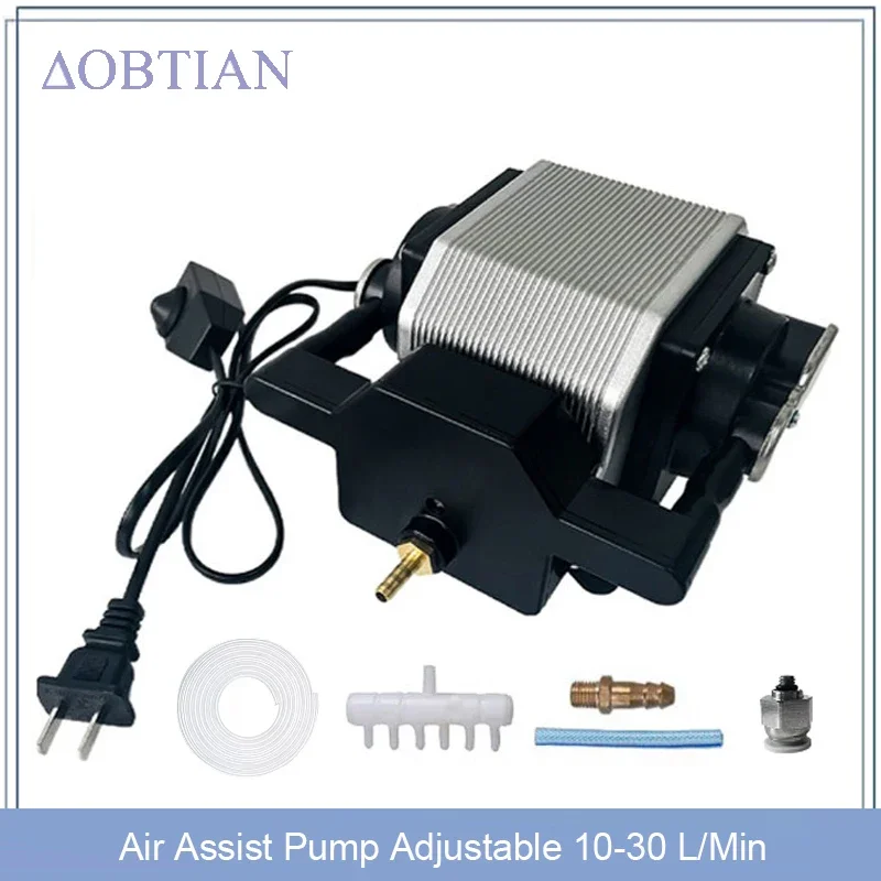 

Air Assist Compressor AC 110V/220V Laser Air Assist Pump for Laser Cutter and Engraver Adjustable 10-30 L/Min