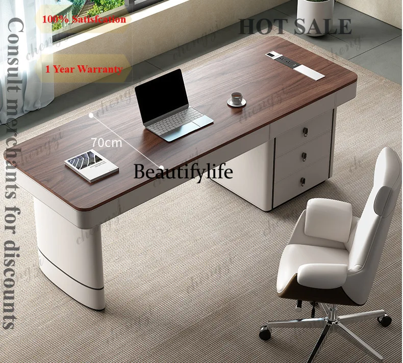 B573 Computer Bedroom Desk Office Desks Modern Living Room Boss Nordic Office Desks Room Wooden Furniture Mesa De Trabalho