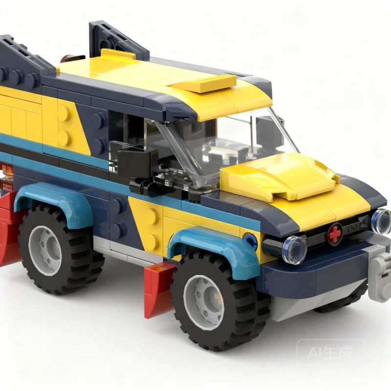 Art Craft Gift Ideas - 294 parça MOC Şehir Off-Road Ralli