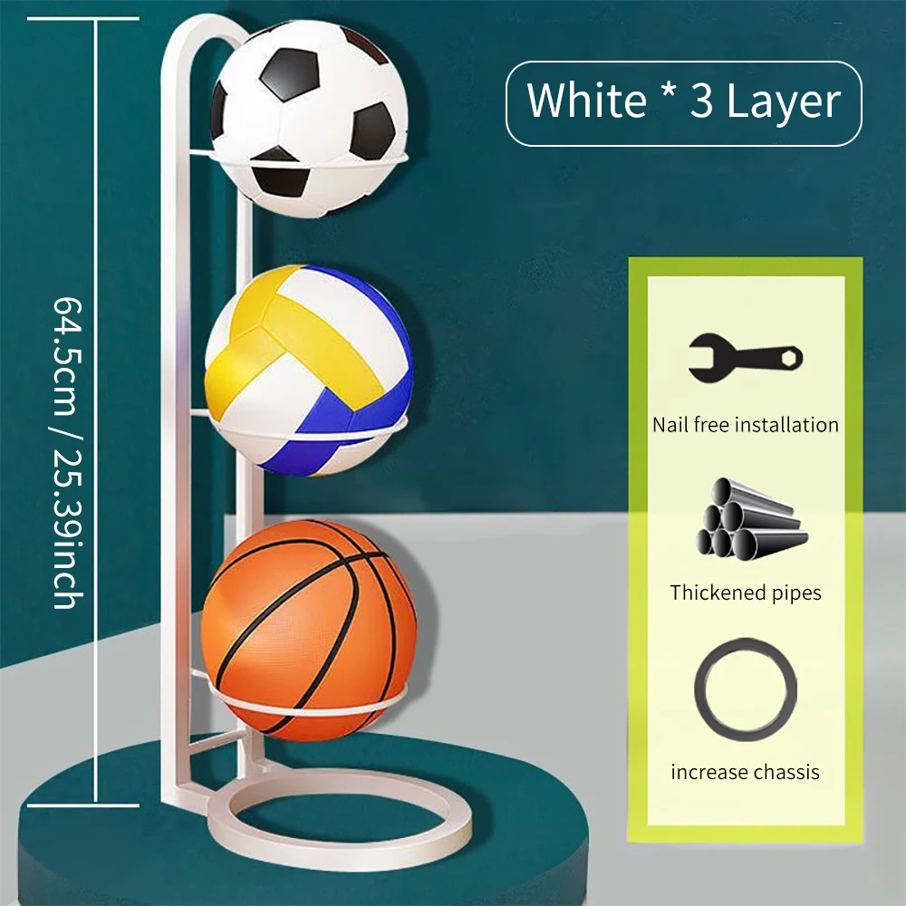 Indoor Children Basketball Storage Rack Home Put Balls Football Storage Basket Placed Shelf Kindergarten Volleyball Stand Holder