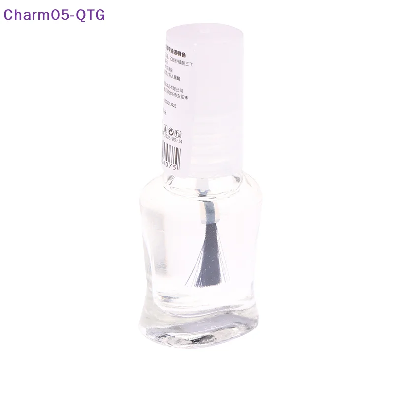 NEW 6ml Health Transparent Top Coat Clear Enhance Glitter Nail Polish Nail Art Armor Oil No-bake Long-lasting Quick-drying Oil