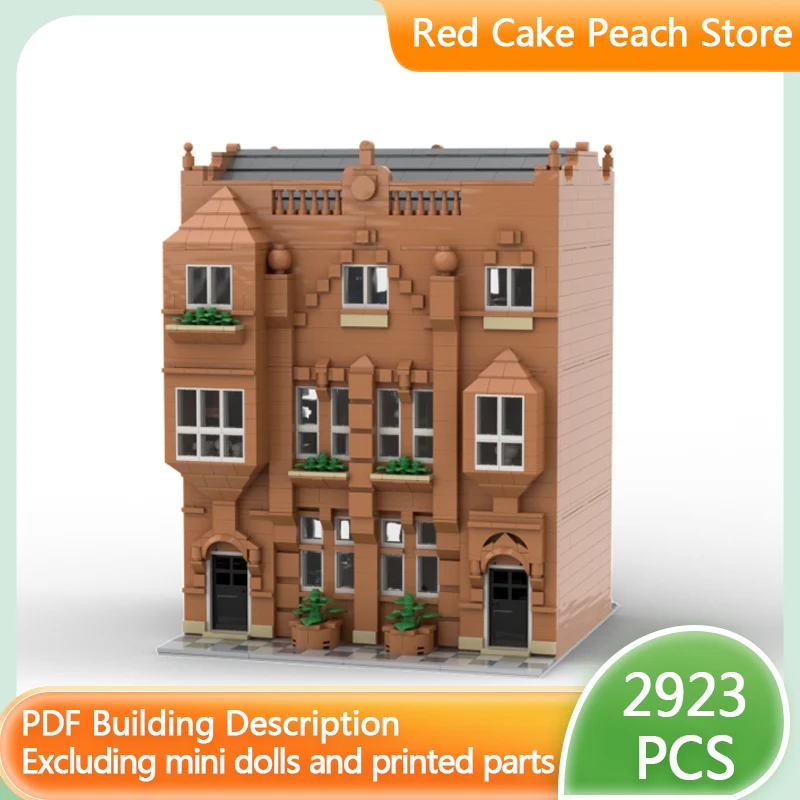 

City Street View Model MOC Building Bricks Small Business Building Modular Technology Children Holiday Gifts Assemble Toys Suit