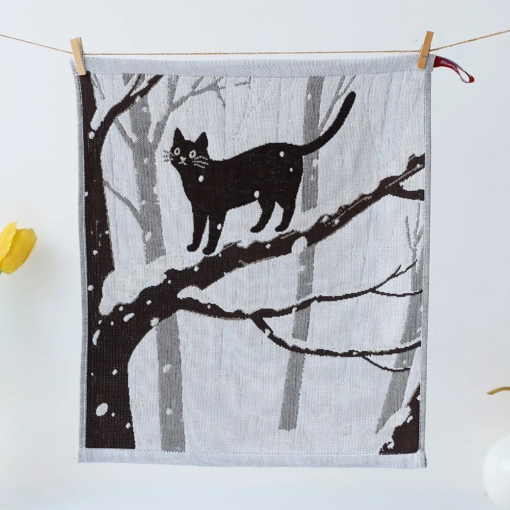 34x40cm Large Hand Towel Quick Dry Decorative Pure Cotton Dish Cloth 4 Layer Cotton Gauze Kitchen Towel Home Restaurant