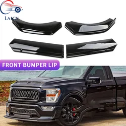 LAICY For  F150 F-150 Car Front Bumper Chin Lip Spoilers Body Kits Splitter Skirt Diffuser Guard Covers
