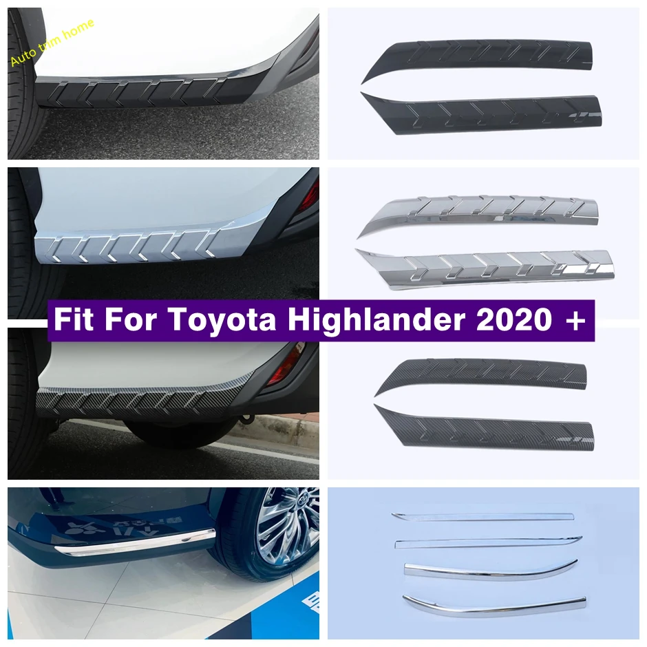 

Accessories Front Rear Bumper Protect Corner Guard Lip Cover Trim For Toyota Highlander / Kluger 2020 - 2023 Anti-Scratch Panel