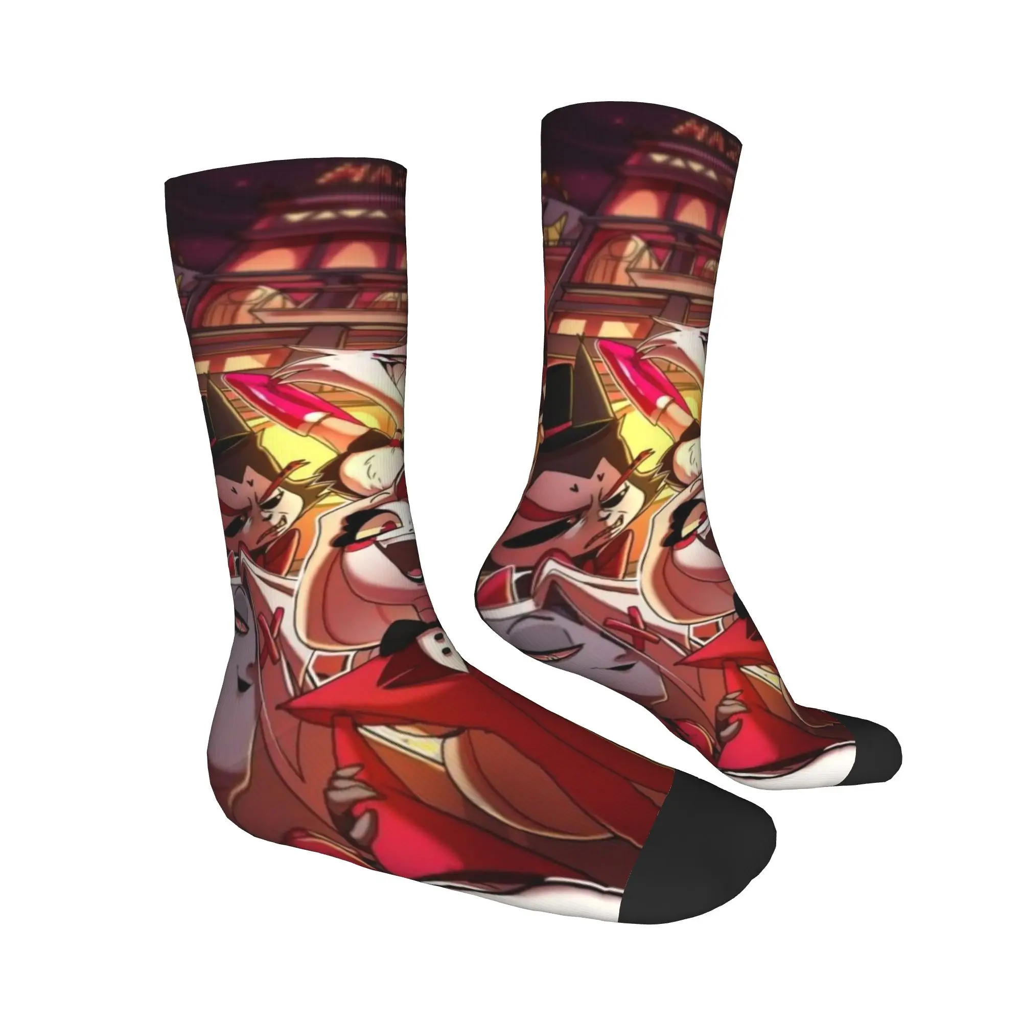 Носки унисекс Alastor Vox Hazbines Hoteles Merch, впитывающие пот носки, милые для повседневной носки