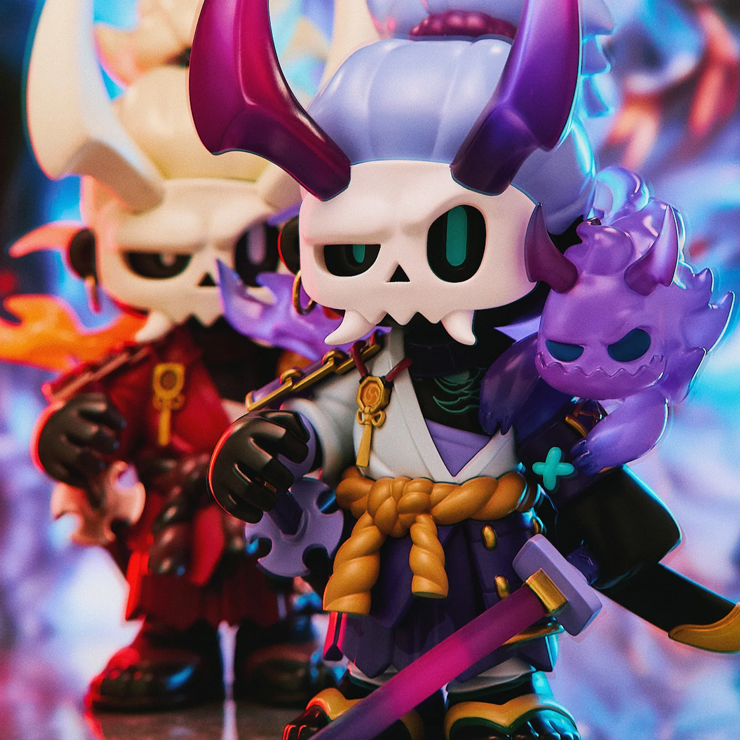 

Оригинальные фигурки Moyan Company MR BONE Oni Musashi Series: Оригинальные и уникальные цвета, лимитированная серия, украшения для рабочего стола