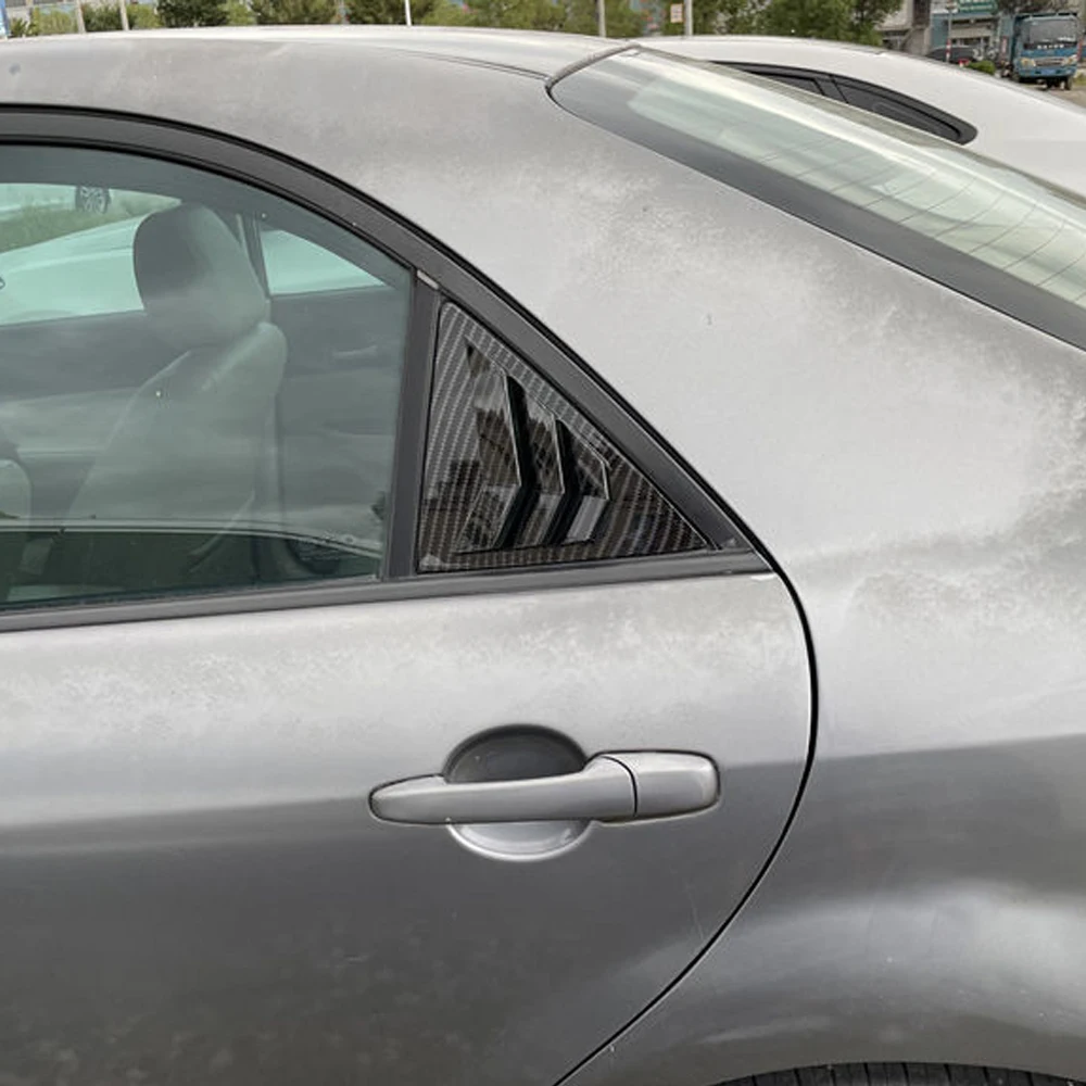 لمازدا 6 سيدان 2002 2003 2004 2005 2006 2007 2008 نافذة السيارة الخلفية الجانب تنفيس مصراع كوة غطاء اكسسوارات الكربون #6