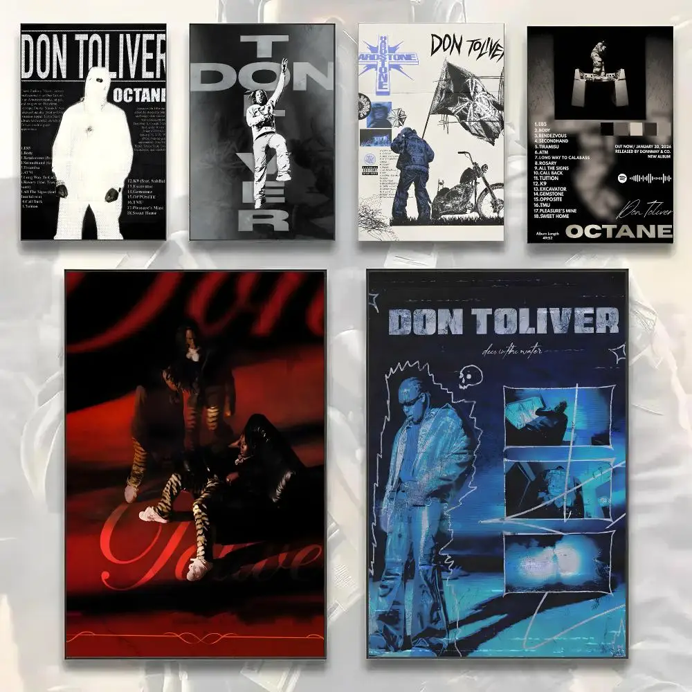 Rapper D-Don T-Toliver Poster Painting Prints Wall Art Picture Film Room Home Bar Cafe Decor Home Mural