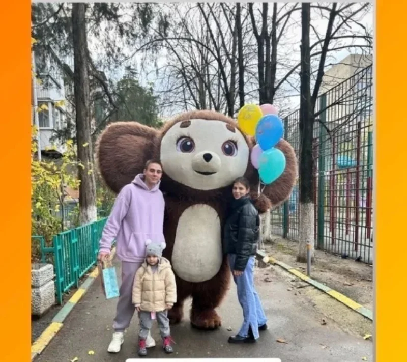 

Надувной костюм Чебурашки 2М/2.6М, милый костюм обезьяны с большими ушами для взрослых, косплей, маскарад, карнавал, без батареи