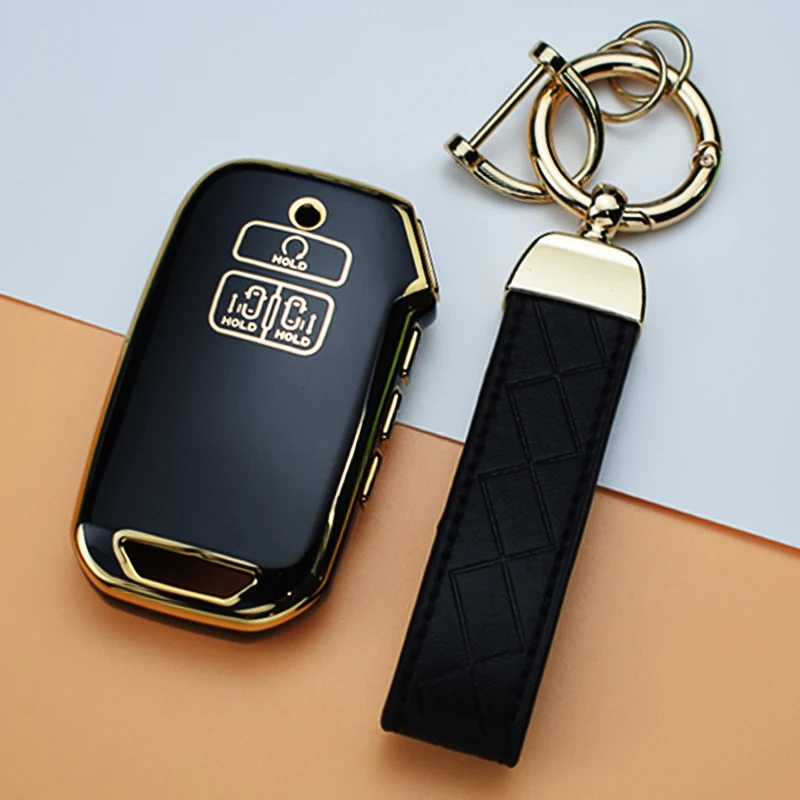 7ปุ่ม Soft TPU Shell Fob Keychain สำหรับ Kia K5 K3 K4 Sportage Carnival Sedona เคสกุญแจรถยนต์อุปกรณ์เสริม