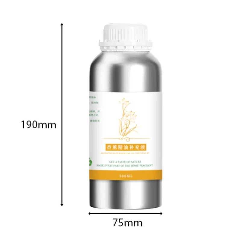 500ml Hotel Series Aromatherapy Diffuser Refill Oil Plant Essential Oil Supplement Home Fragrance Oil for Scent Machine