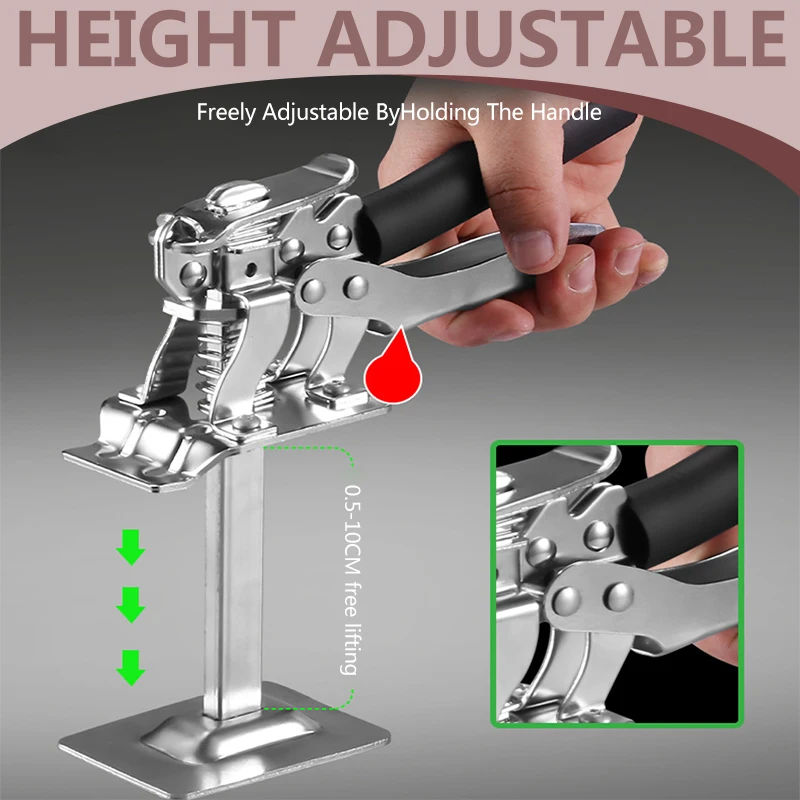 Multifunction Tile Height Adjusting Lifter Elevator Tool  Labor-Saving Arm Jack Door Panel Drywall Lifting Hand Lifting Tool