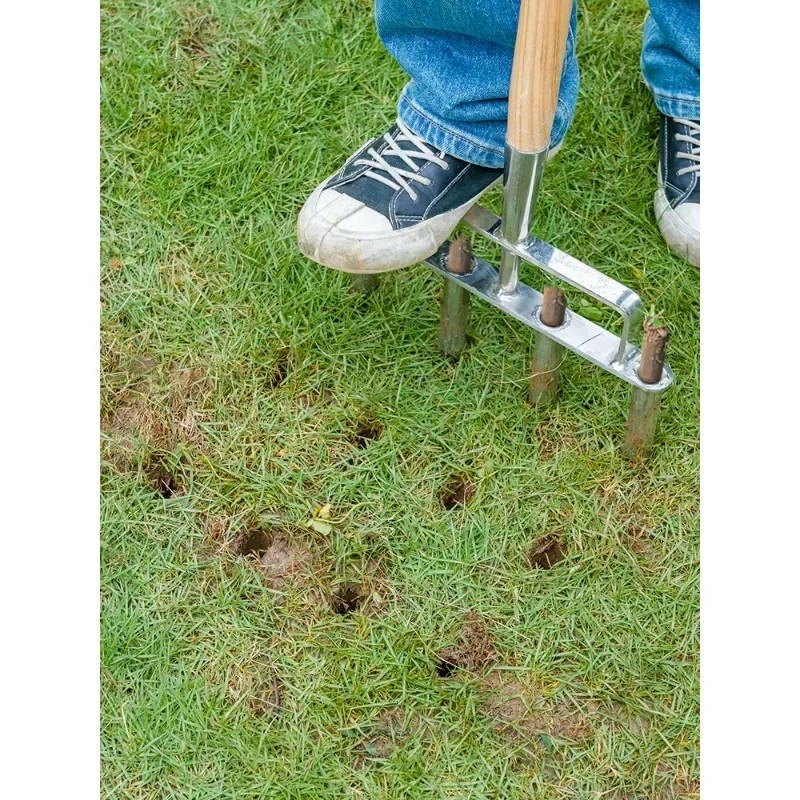 Soil scarifier lawn soil scarifier rake punching instead of spikes UK bb gardening fertilization breathable