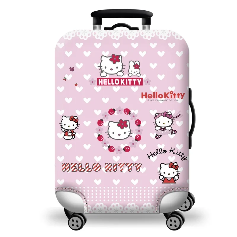 Sanrio Hello Kitty Cute Travel Luggage Protective Cover Cartoon Scratch Proof Suitcase Cover For 18-32 Inch Elastic Trolley Case