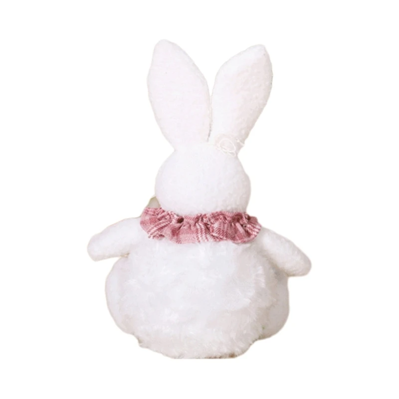 Unique Easter Rabbit Doll Bunnies Decorations Rabbit Statue Festival Decors Safe Plushs Toy Delicate Doll Gift for Kids