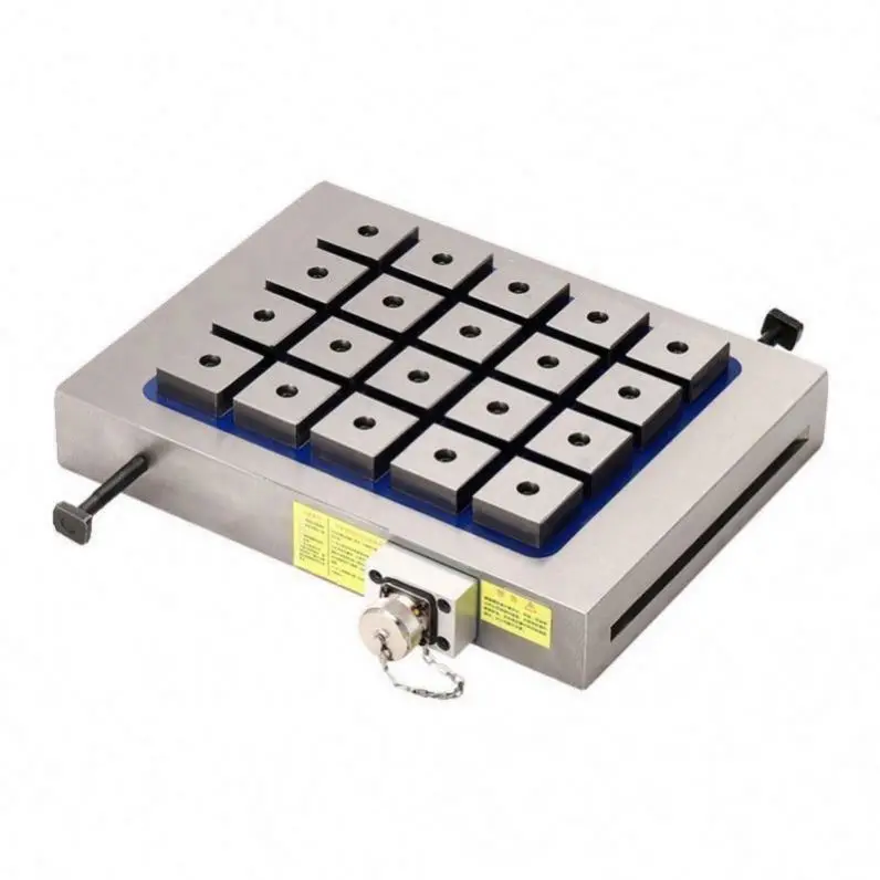 Super Power Electronically Controlled Permanent Magnetic Chuck Workholding Magnet Sucking Disc Table for CNC Machining Centers