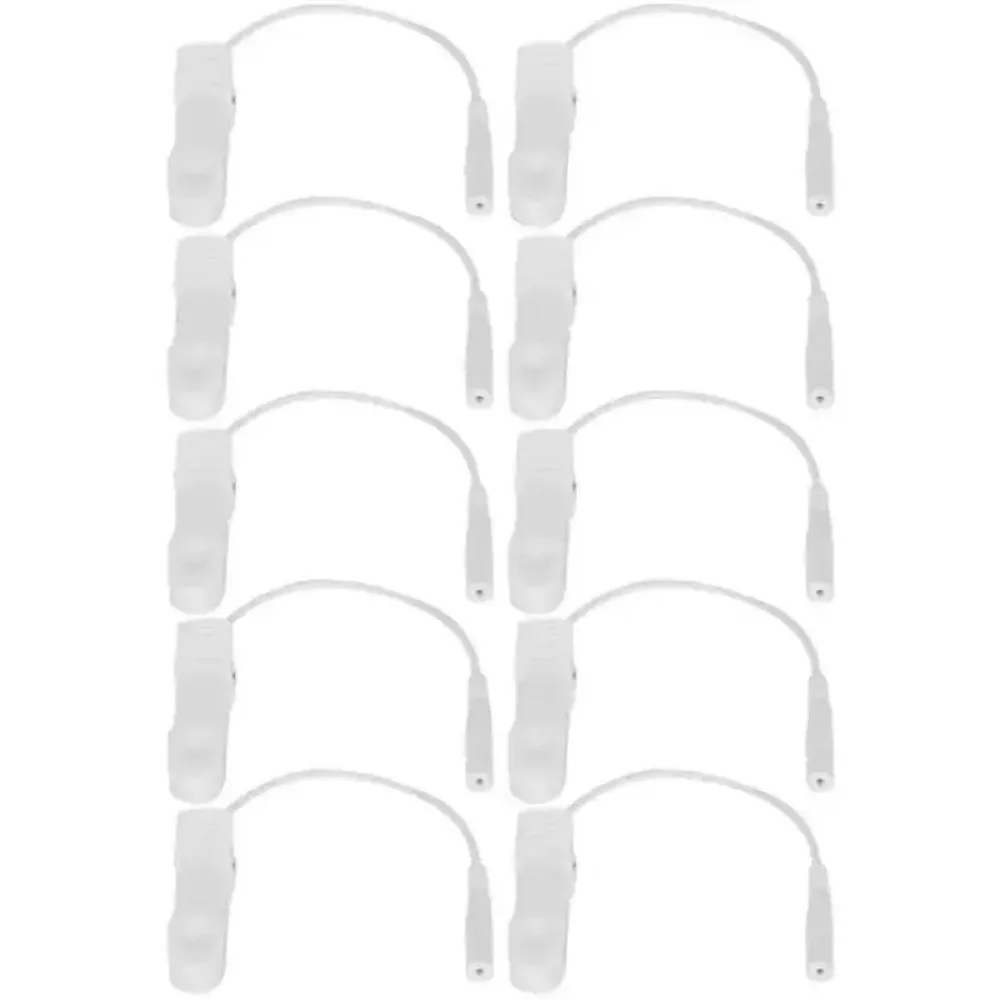 Clips para las orejas de alambre de electrodo, masajeador de terapia TENS con Pin de 2,0mm, Cable de conexión, ayuda para dormir, alivio del dolor
