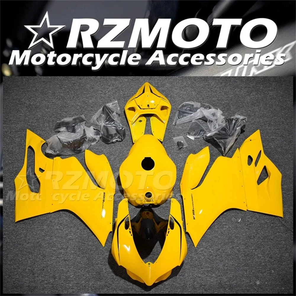 Injection New ABS Motorcycle Fairings Kit Fit for Ducati 899 1199 Panigale s 2012 2013 2014 12 13 14 Bodywork Set Yellow + Tank