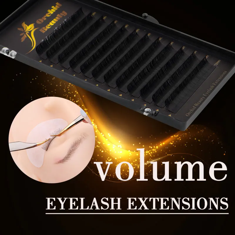 Orchid Lashes Super Soft Volume Lashes Russian Volume Eyelash Extensions Mega Volume Fans 8-15m All Size Eyelashes Supplies