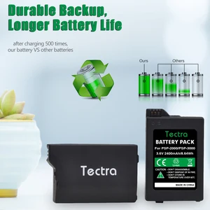 Li-Ion Battery und Sony PlayStation Ladegerät, tragbarer Controller, PSP-2004, PSP-2005, PSP-S110, 2400MAH, PSP-2000, PSP-3006 6 Hauptverkauf Batterie PSP 3000 2400mAh - №4